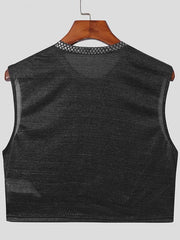 Silver Sequin Crop Top