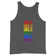 Girls Girls Girls Unisex Tank Top