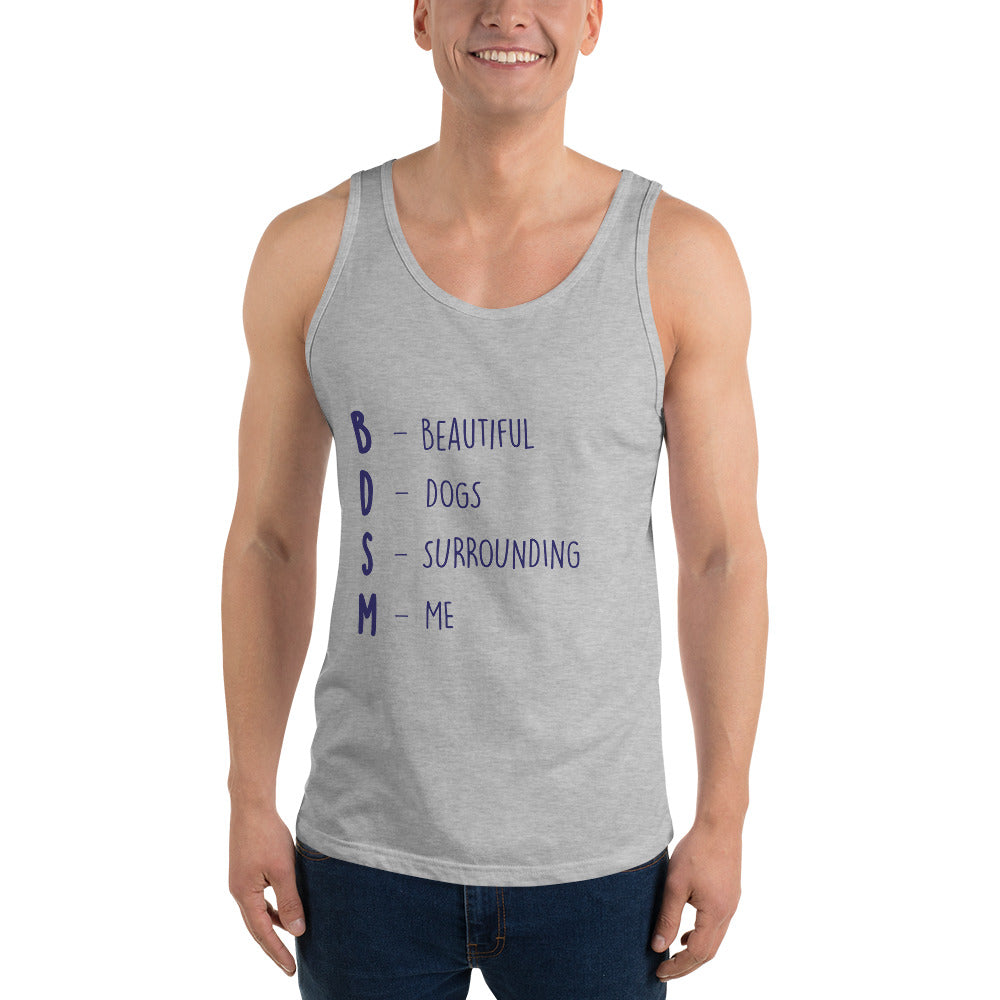 BDSM (Beautiful Dogs Surrounding Me) Unisex Tank Top