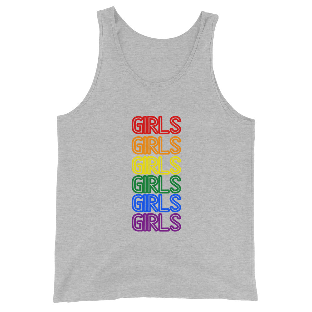 Girls Girls Girls Unisex Tank Top