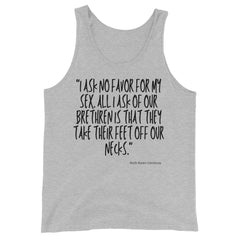 I Ask No Favor For My Sex Unisex Tank Top