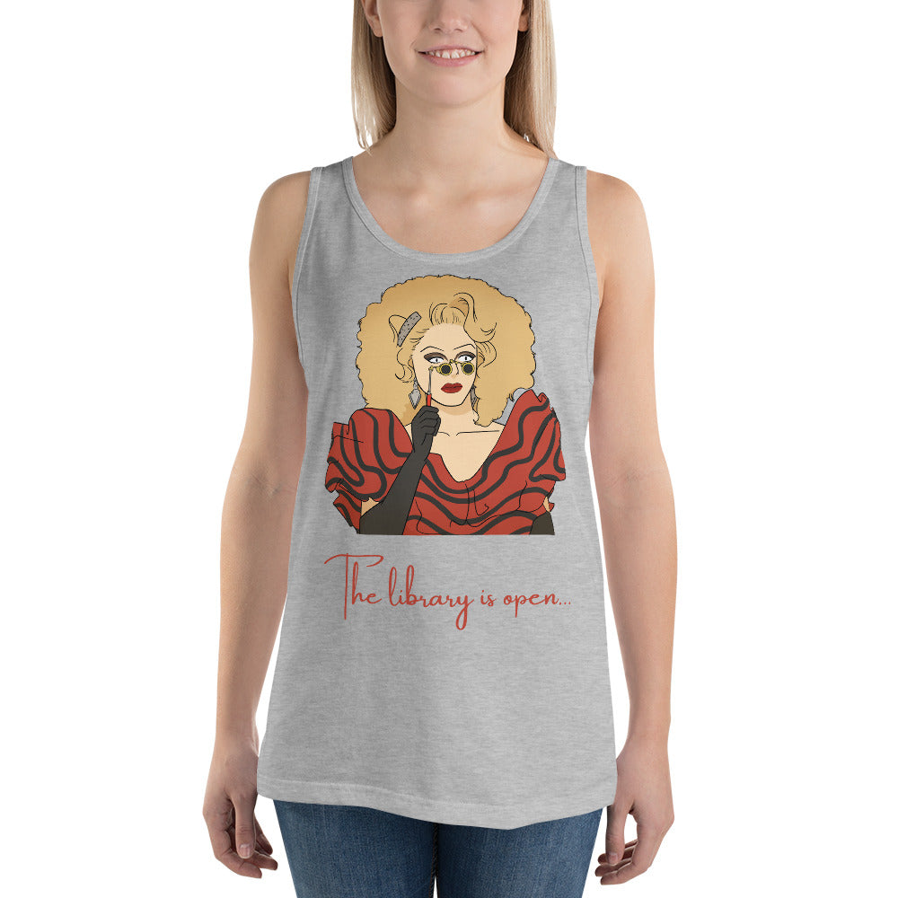 The Library Is Open (Rupaul) Unisex Tank Top