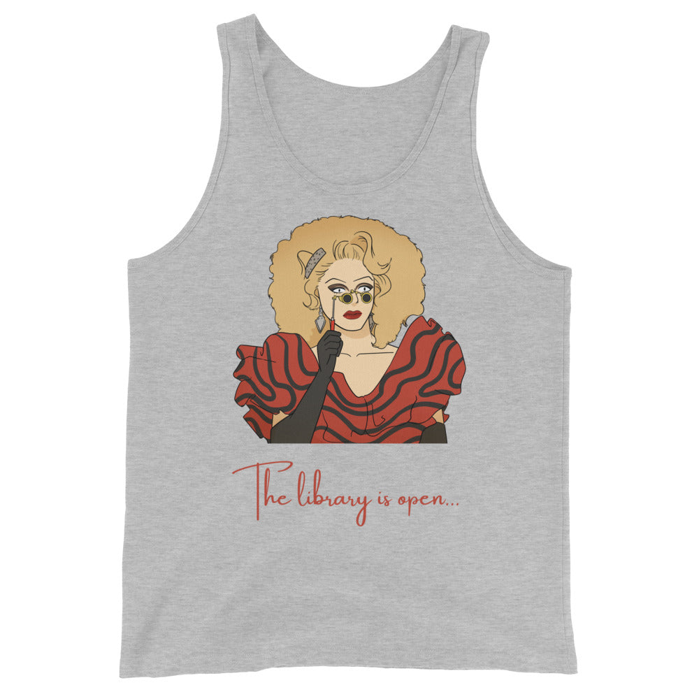 The Library Is Open (Rupaul) Unisex Tank Top