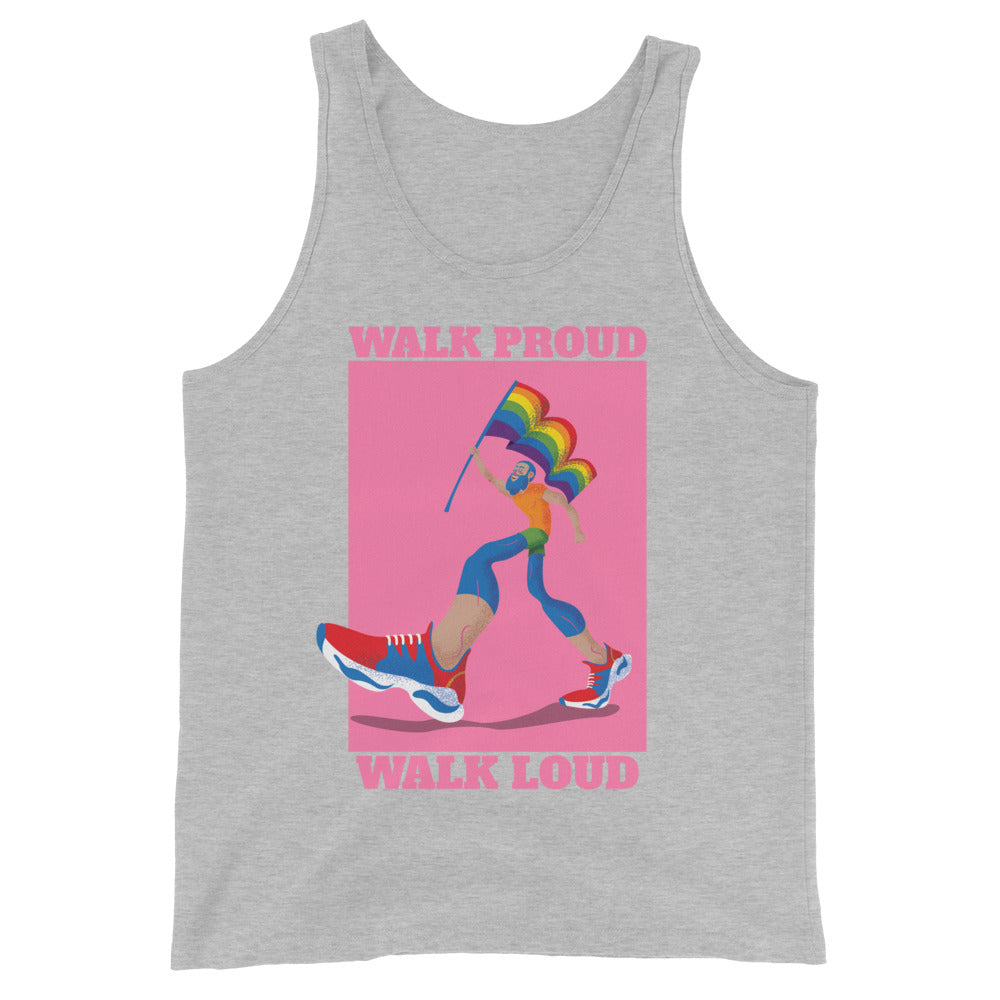 Walk Proud Walk Loud Unisex Tank Top