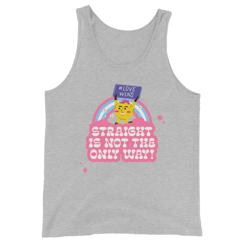 Straight Is Not The Only Way! Unisex Tank Top