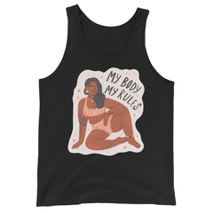 My Body My Rules Unisex Tank Top