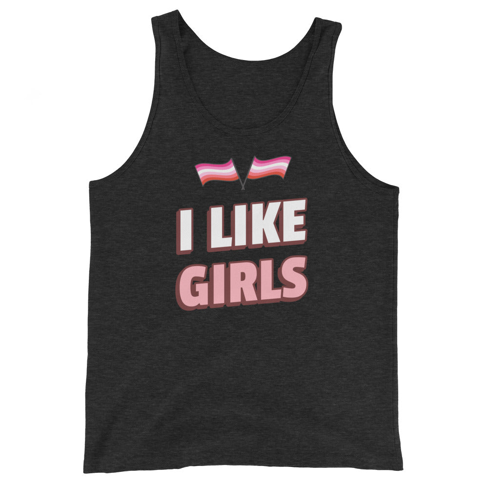 I Like Girls Unisex Tank Top