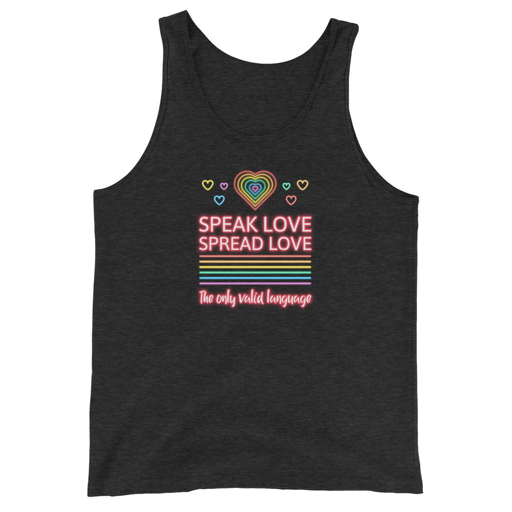 Speak Love Spread Love Unisex Tank Top