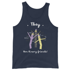 They Non-Binary Friends Unisex Tank Top
