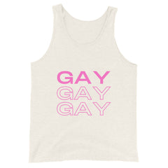 Gay Gay Gay Unisex Tank Top