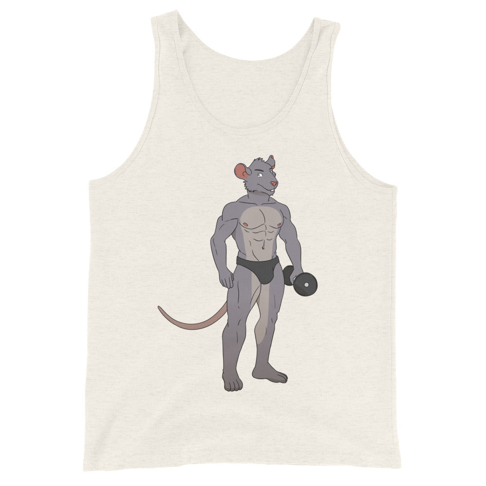 Gay Gym Rat Unisex Tank Top