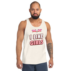 I Like Girls Unisex Tank Top