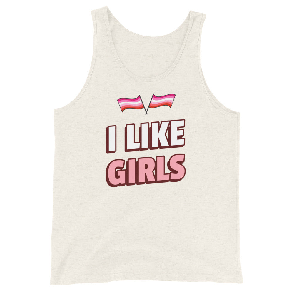 I Like Girls Unisex Tank Top