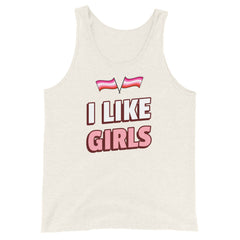 I Like Girls Unisex Tank Top
