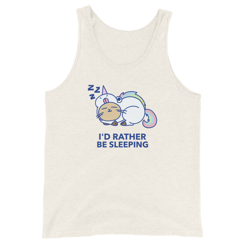 I'd RaTher Be Sleeping Unisex Tank Top