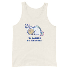 I'd RaTher Be Sleeping Unisex Tank Top