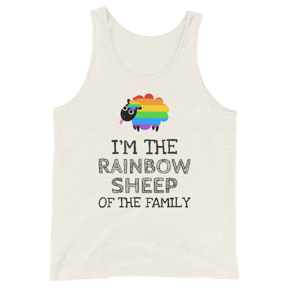 I'm The Rainbow Sheep Of The Family Unisex Tank Top