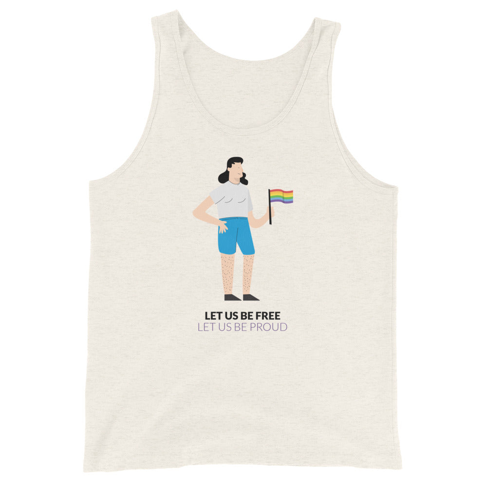 Let Us Be Free Let Us Be Proud Unisex Tank Top