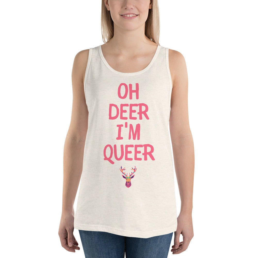 Oh Deer I'm Queer Unisex Tank Top