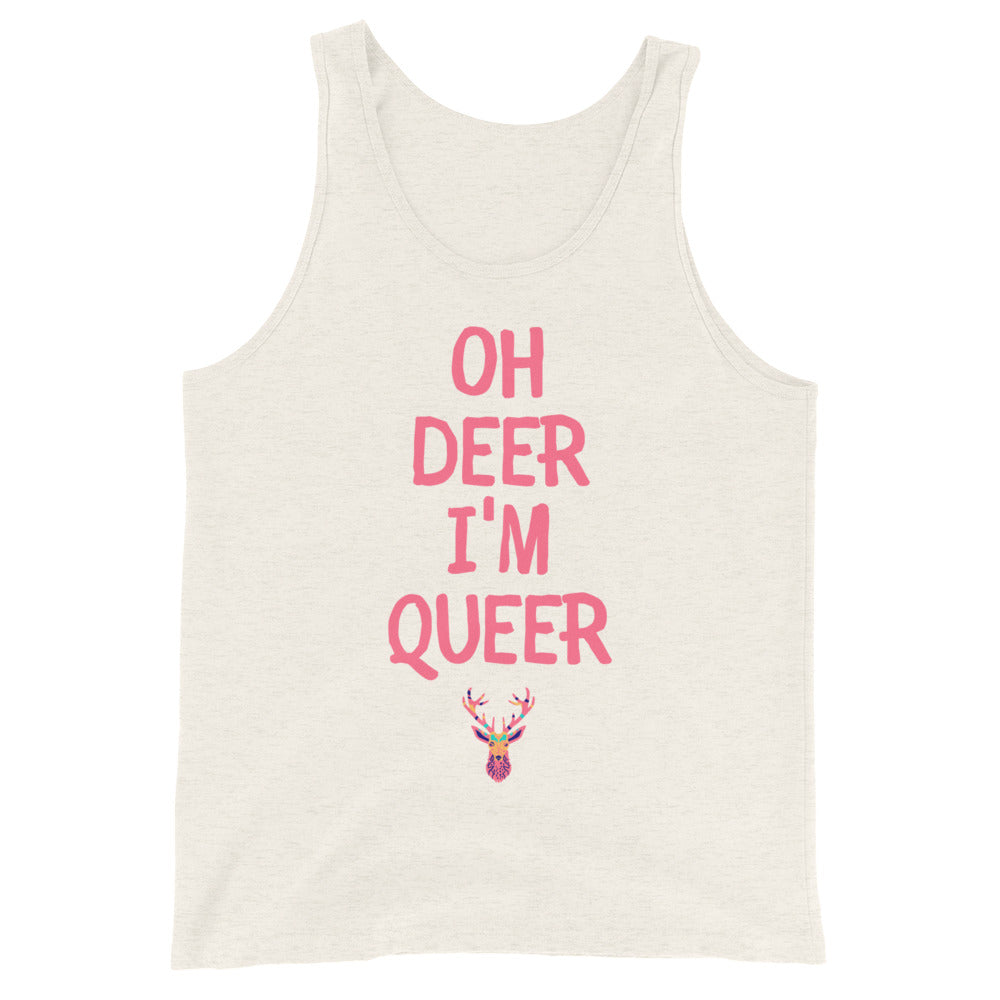 Oh Deer I'm Queer Unisex Tank Top