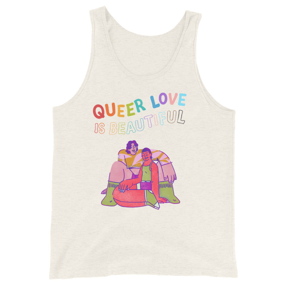 Queer Love Is Beautiful Unisex Tank Top