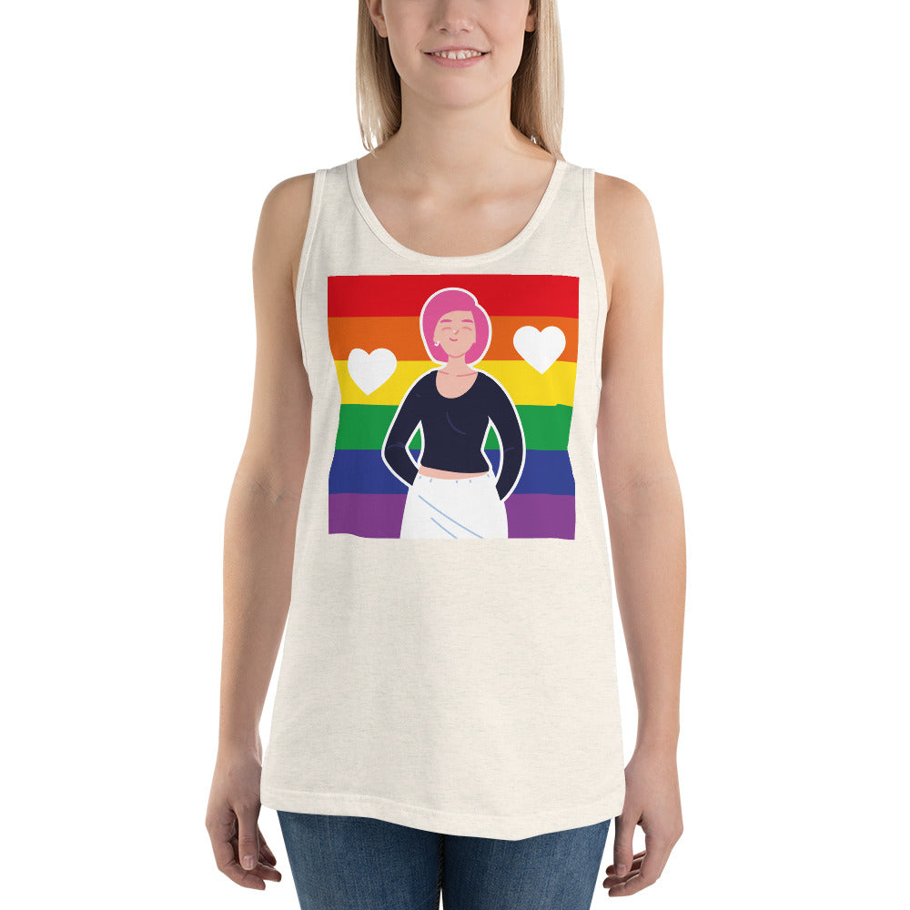 Queer Love Is Love Is Love Unisex Tank Top