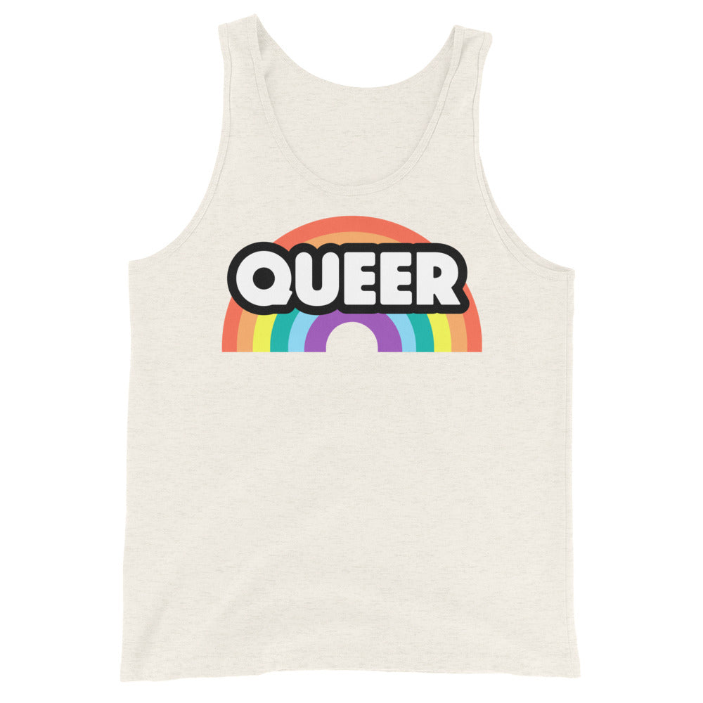 Queer Rainbow Unisex Tank Top