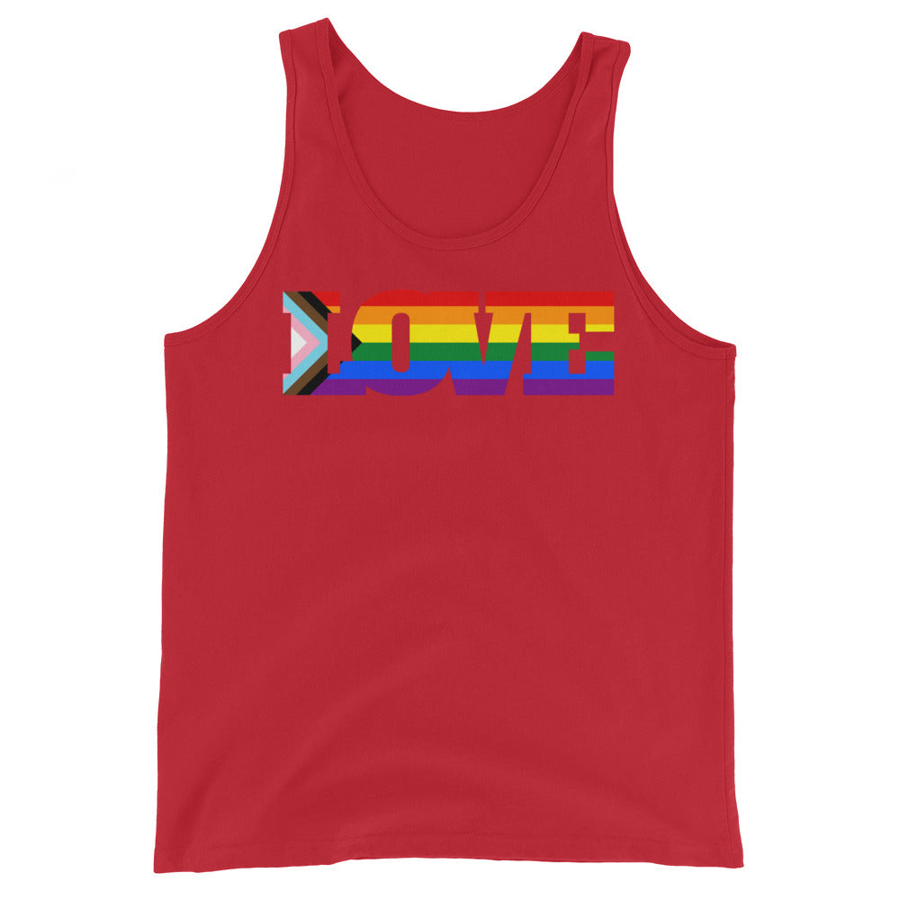 Progress  LGBT Love Unisex Tank Top