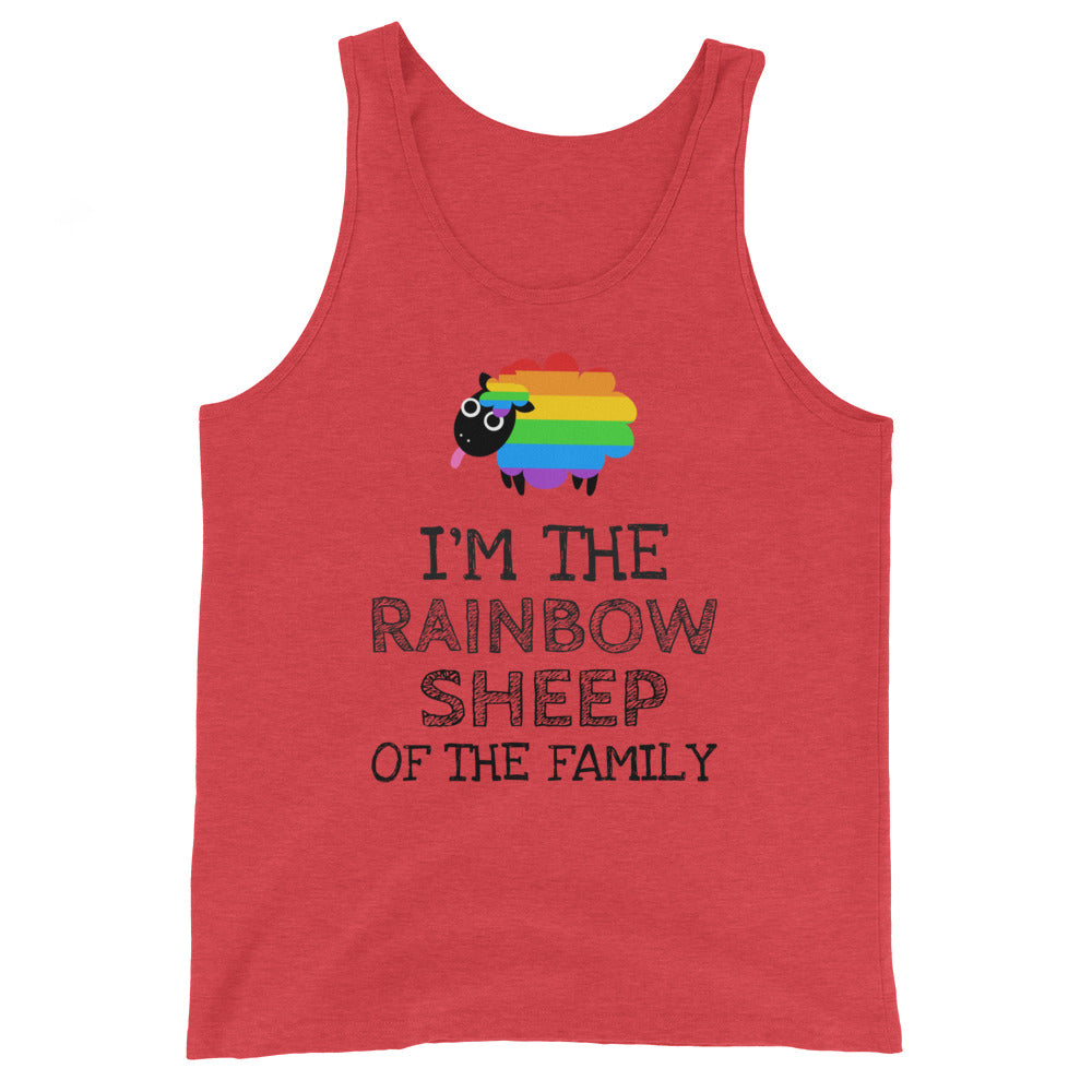 I'm The Rainbow Sheep Of The Family Unisex Tank Top