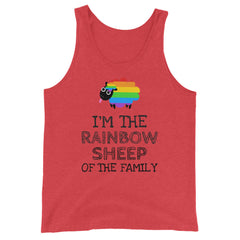I'm The Rainbow Sheep Of The Family Unisex Tank Top