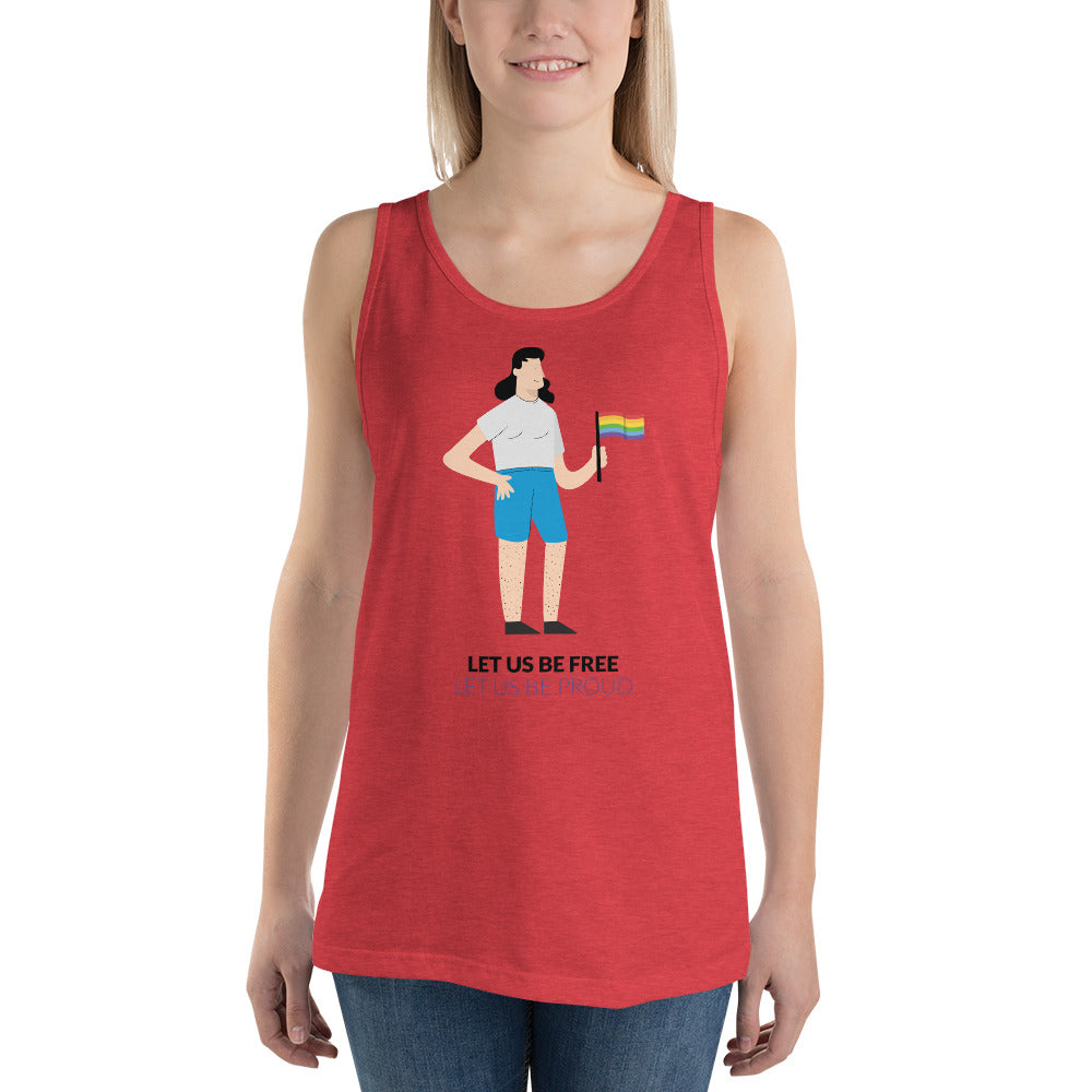 Let Us Be Free Let Us Be Proud Unisex Tank Top