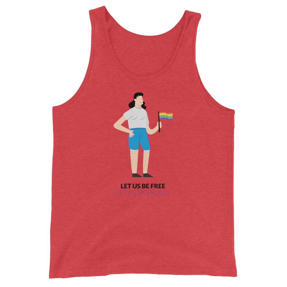 Let Us Be Free Let Us Be Proud Unisex Tank Top