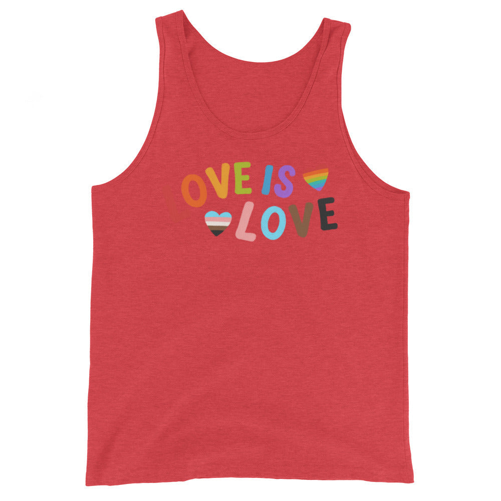 Love Is Love  LGBTQ Unisex Tank Top