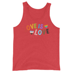 Love Is Love  LGBTQ Unisex Tank Top