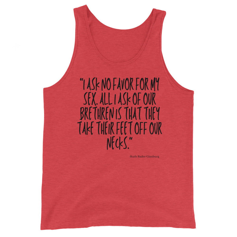 No Favor For My Sex Unisex Tank Top