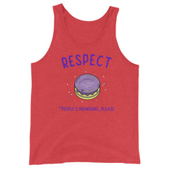 Respect People's Pronouns Please Unisex Tank Top
