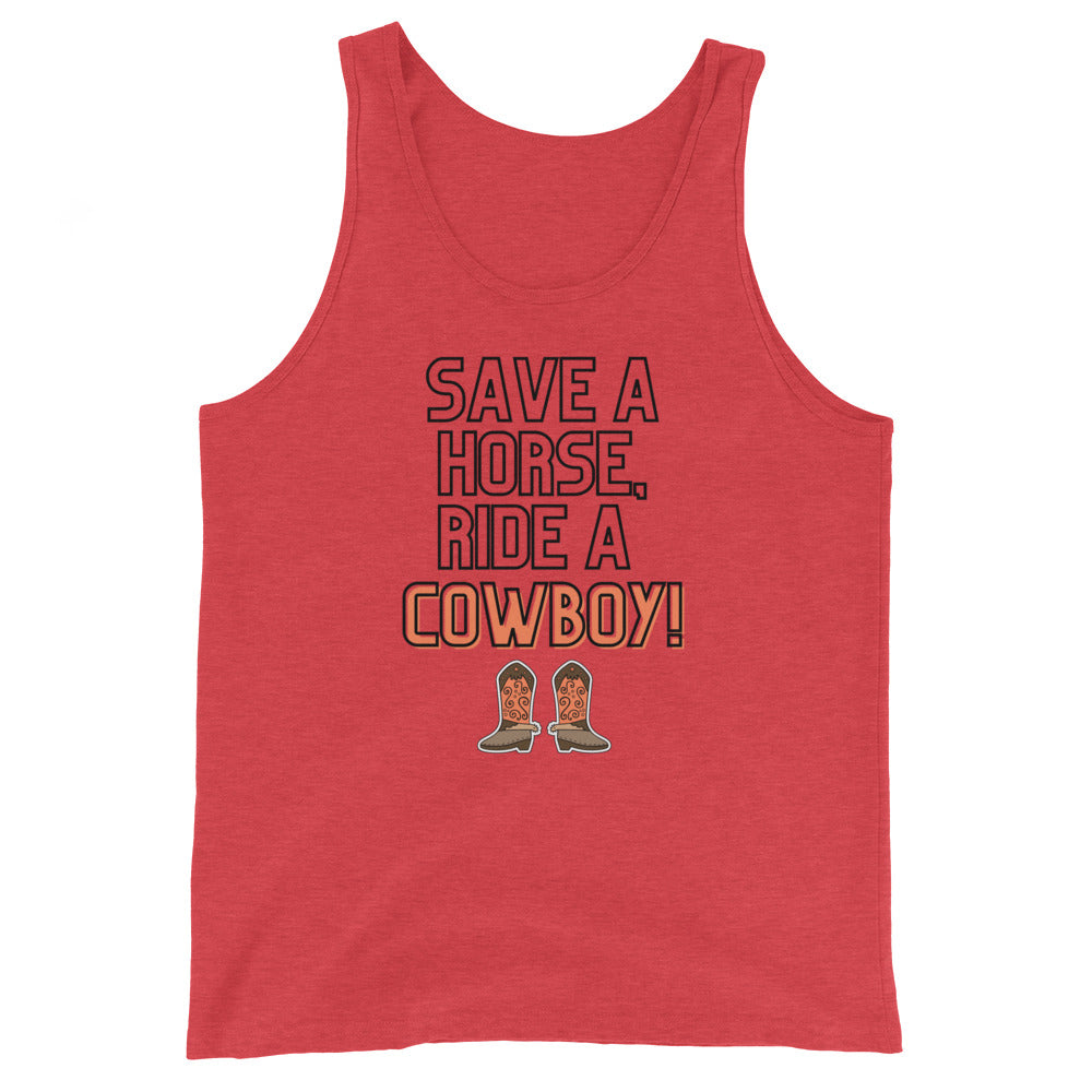 Save A Horse Ride A Cowboy Unisex Tank Top