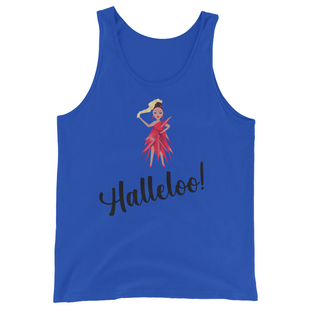 Halleloo! Drag Queen Unisex Tank Top