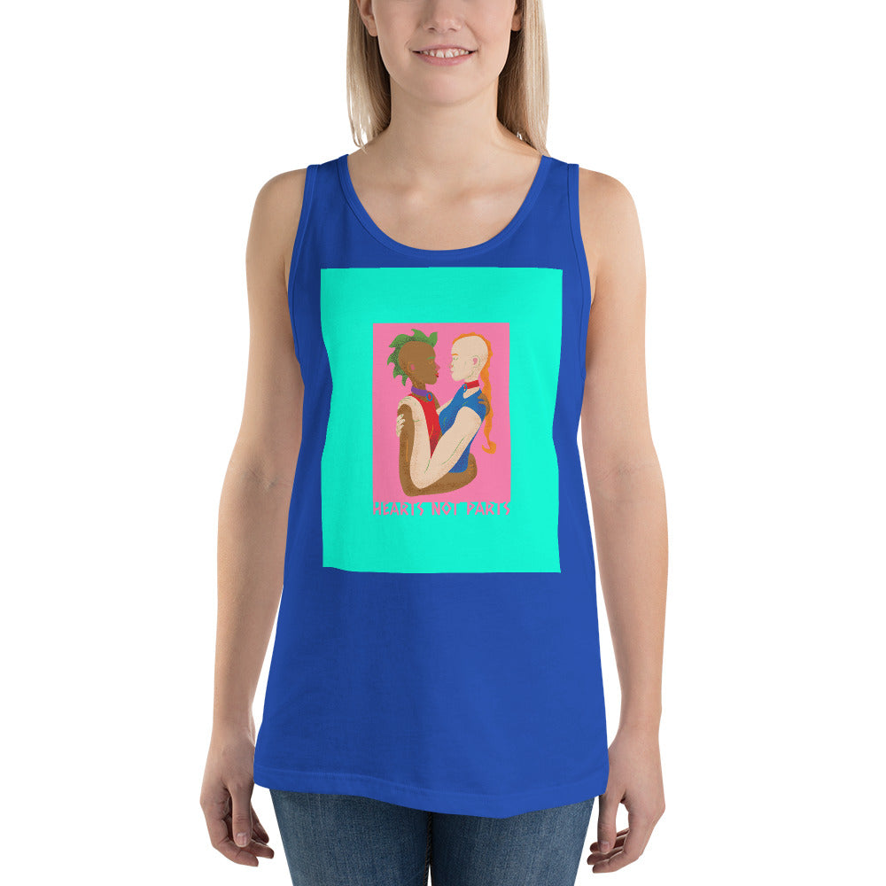 Hearts Not Parts Unisex Tank Top