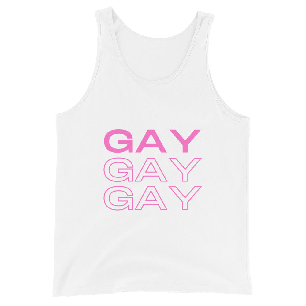Gay Gay Gay Unisex Tank Top