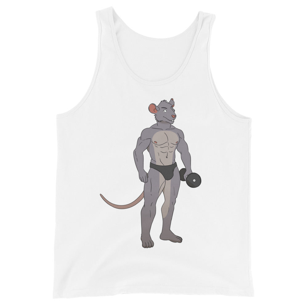 Gay Gym Rat Unisex Tank Top