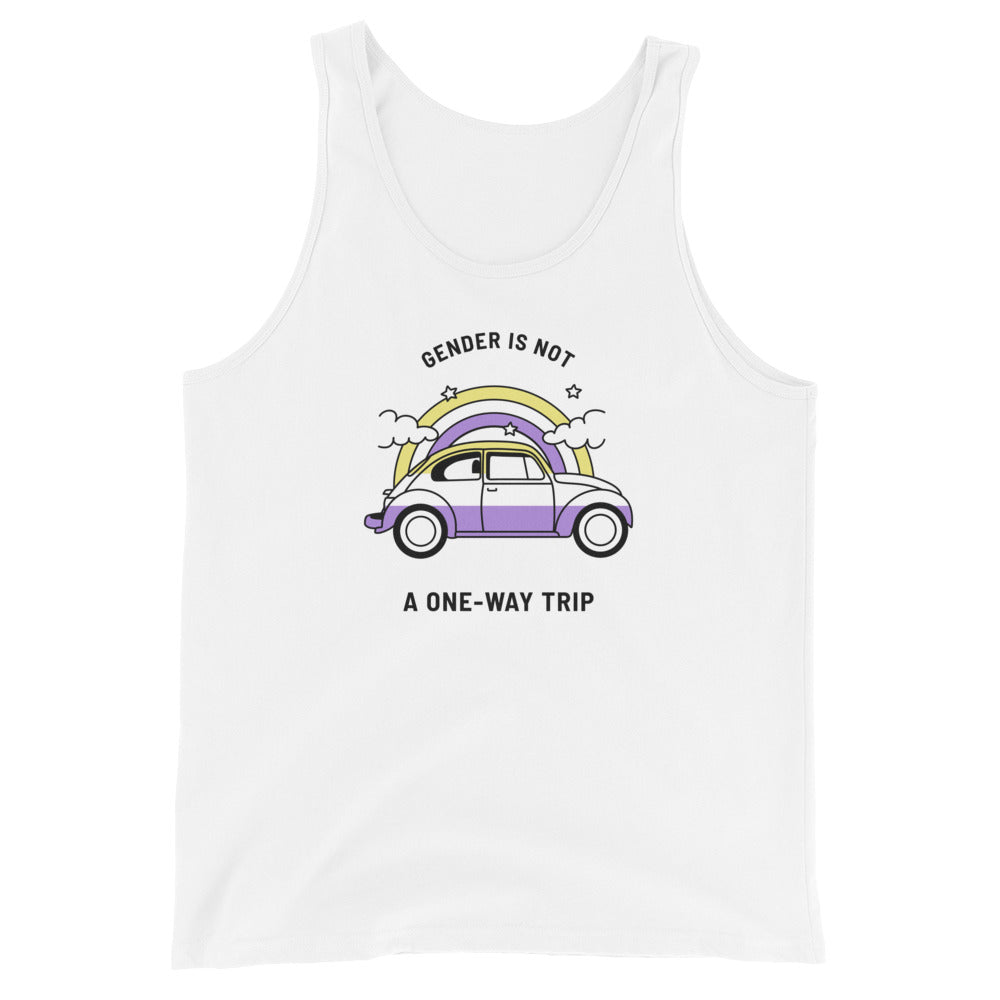 Gender Is Not A One-way Trip Unisex Tank Top
