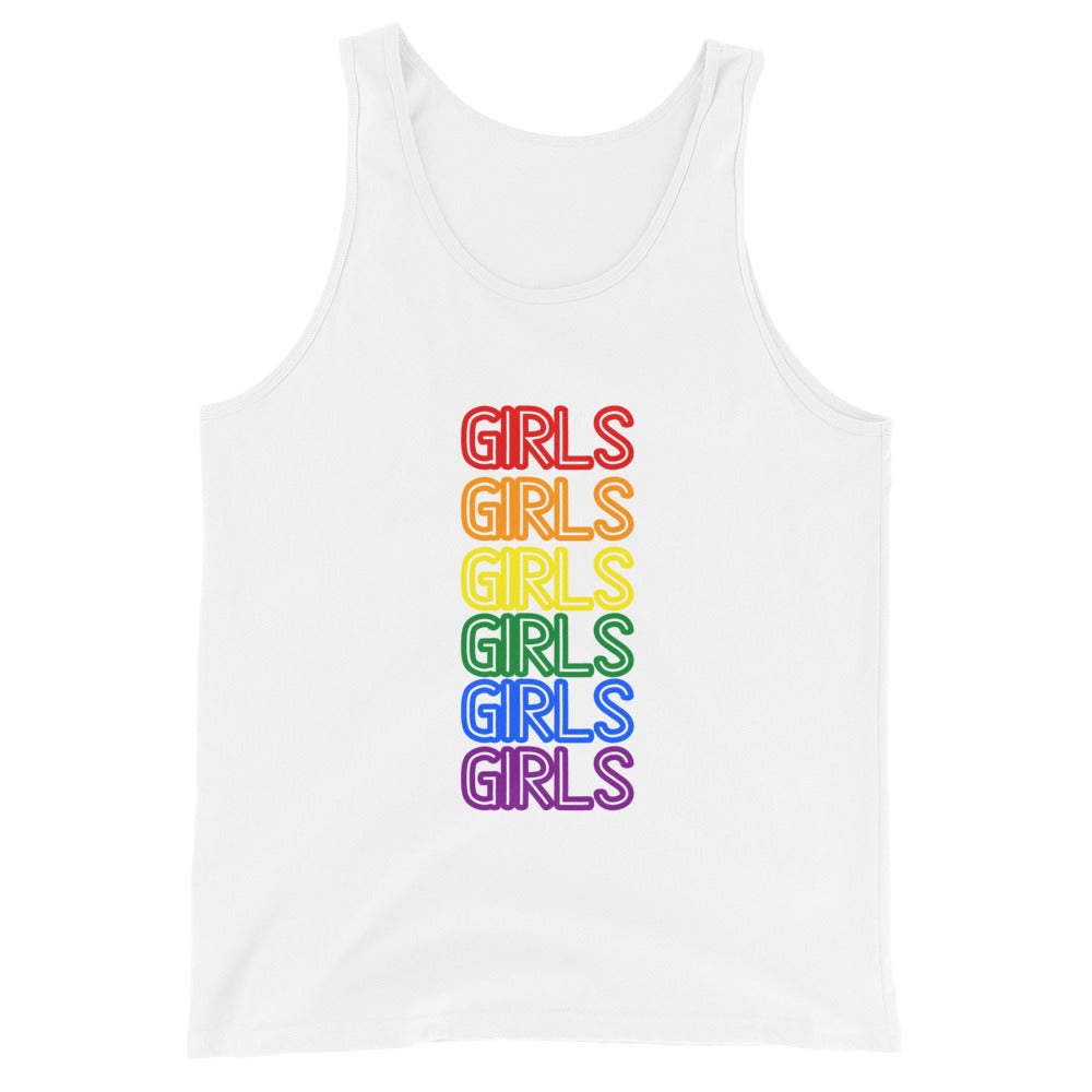 Girls Girls Girls Unisex Tank Top