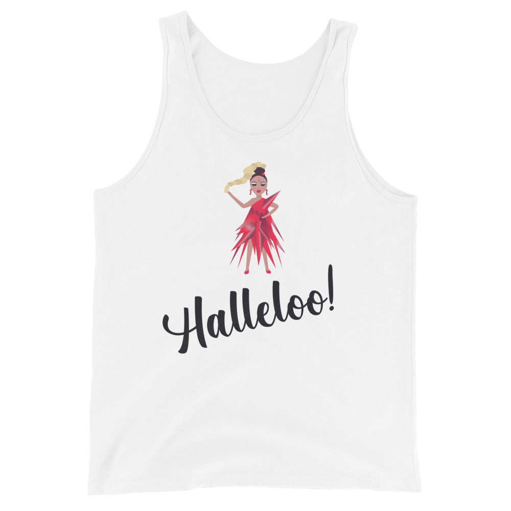 Halleloo! Drag Queen Unisex Tank Top