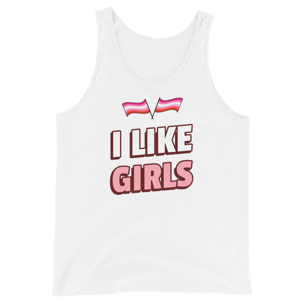 I Like Girls Unisex Tank Top