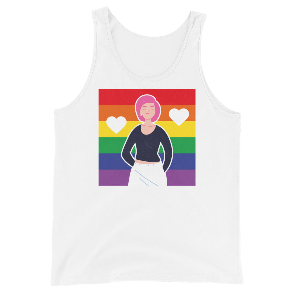 Queer Love Is Love Is Love Unisex Tank Top