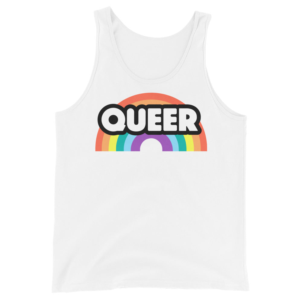 Queer Rainbow Unisex Tank Top