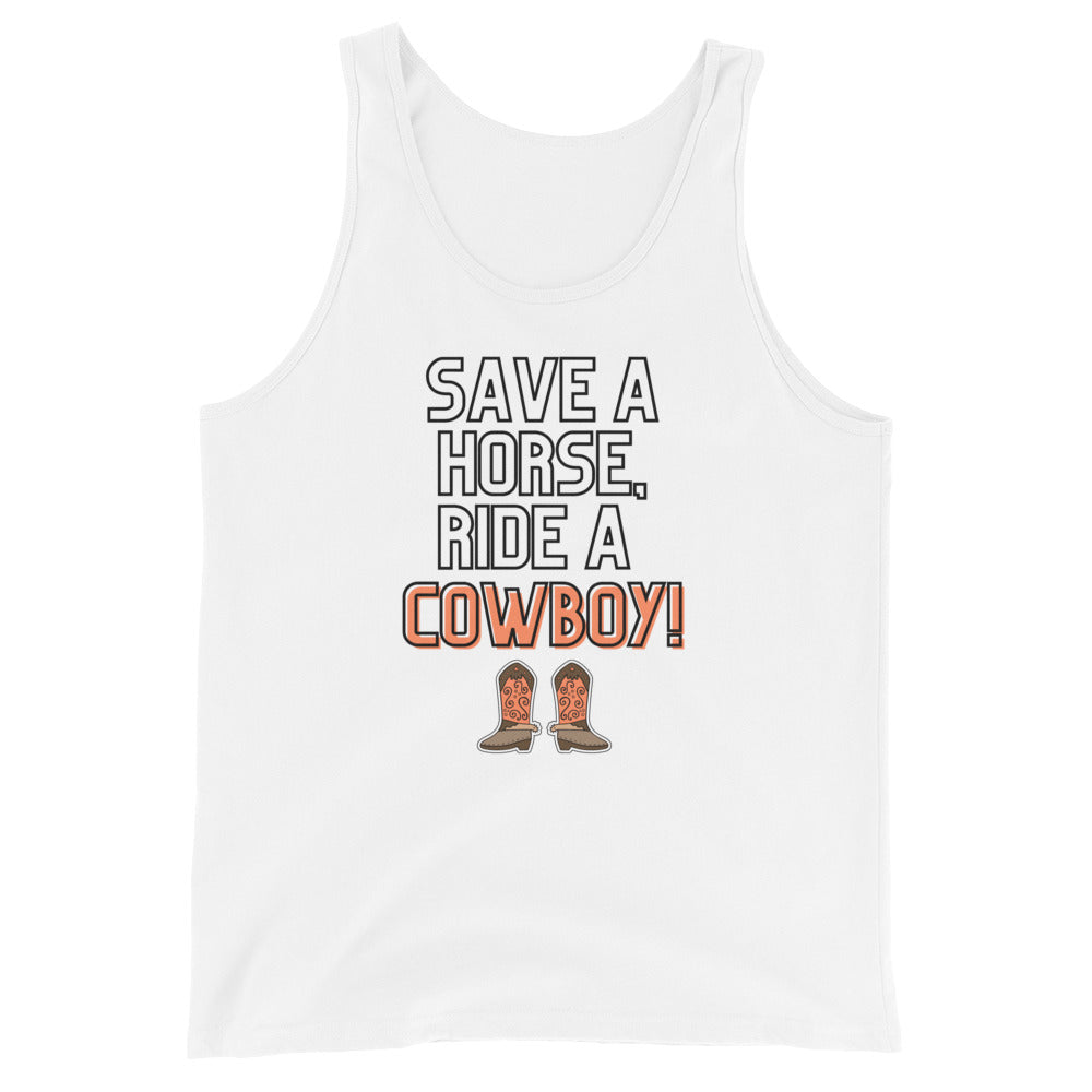 Save A Horse Ride A Cowboy Unisex Tank Top