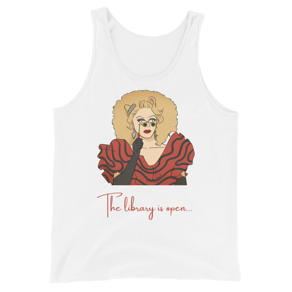 The Library Is Open (Rupaul) Unisex Tank Top