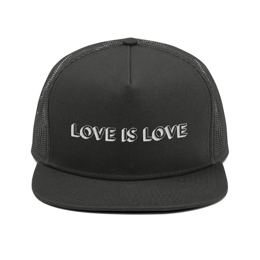 Love Is Love Mesh Back Snapback